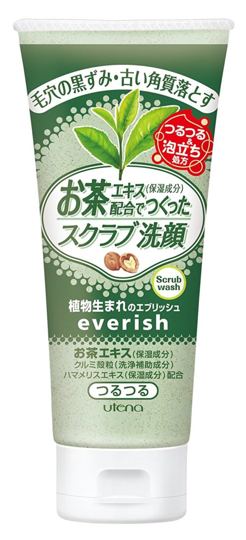 Utena Everish Очищающий скраб для умывания с экстрактом чая, 130 г