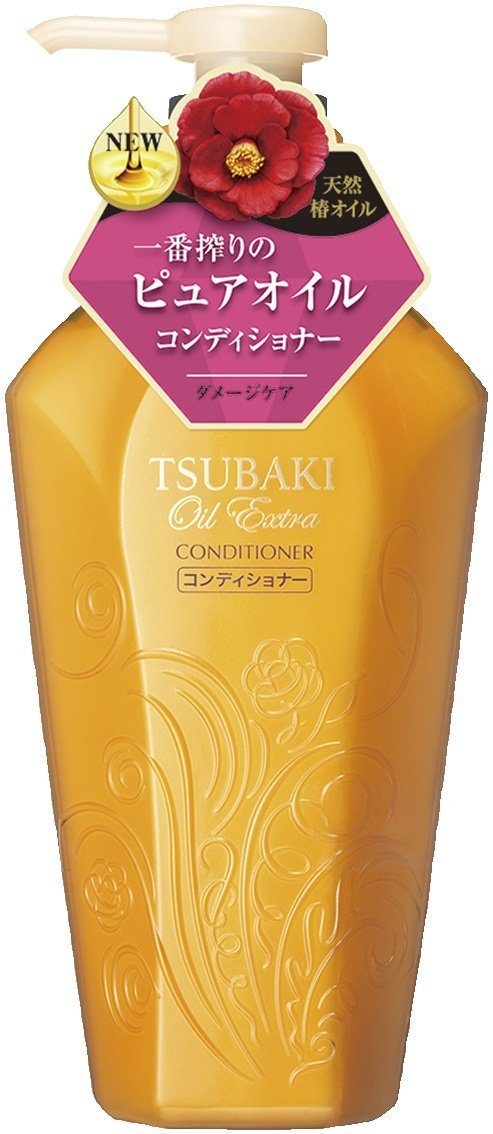Shiseido TSUBAKI Oil Extra Бессиликоновый бальзам для поврежденных волос, 450 мл
