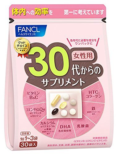 FANCL Витаминный комплекс для женщин 30-40 лет, 30 пакетиков