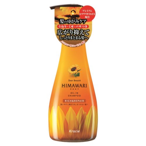 Kracie HIMAWARI Oil In Shampoo Rich&Repair Шампунь для поврежденных волос