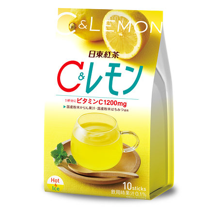 Nitto Tea Лимонный напиток с витамином С, 10 пакетиков