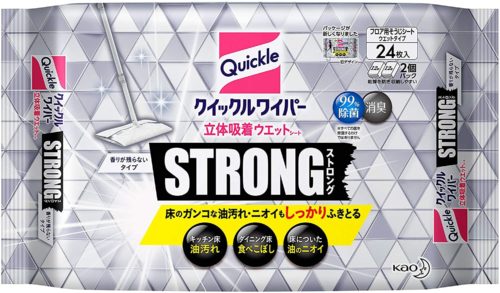 KAO Quickle Strong Влажные салфетки c 3D адсорбцией для пола сильного действия