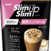 Asahi Slim Up Slim Протеиновый диетический коктейль с коллагеном, витаминами, минералами со вкусом латте, 360 г