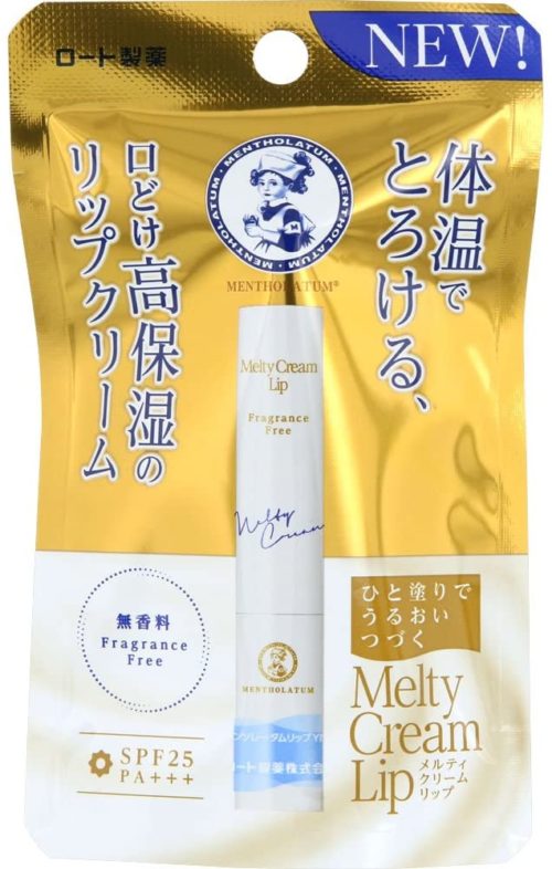 Rohto Melty Cream Lip Гигиенический бальзам для губ без запаха, 2.4 гр